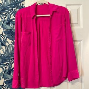 Express hot pink blouse